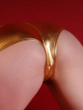 Danielle shows off her tight round perfect for fucking ass in shiny booty shorts