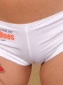 Shylas tight freeones bootyshorts give her a perfect lil camel toe