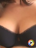 Watch as busty Krissy jumps on the mini trampoline making her juicy tits almost pop out of her bra