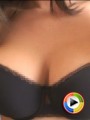 Watch as busty Krissy jumps on the mini trampoline making her juicy tits almost pop out of her bra